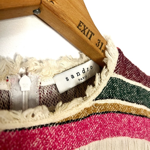 Sandro | Ronia Fringe Mini Dress - Picture 6 of 8